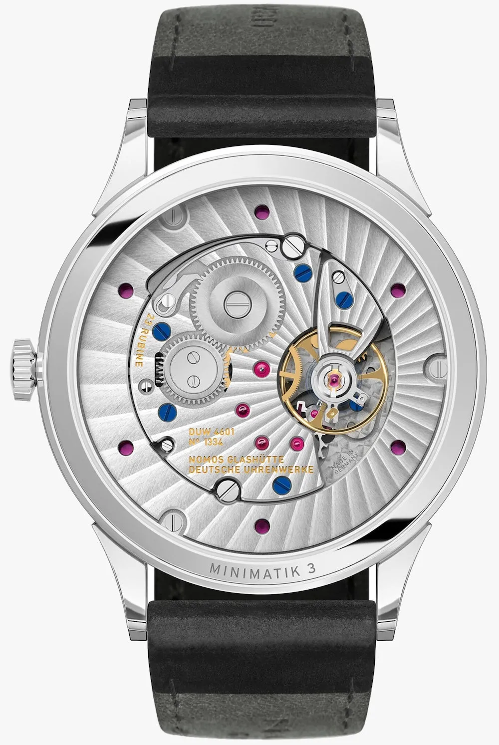 Nomos Glashutte Minimatik 39 Date Blue Watch