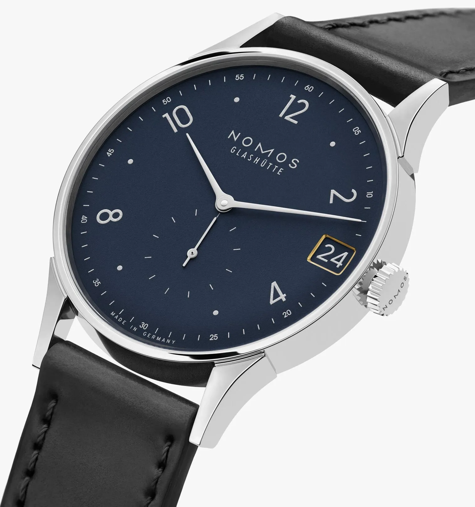 Nomos Glashutte Minimatik 39 Date Blue Watch
