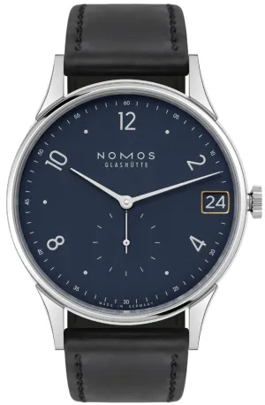 Nomos Glashutte Minimatik 39 Date Blue Watch