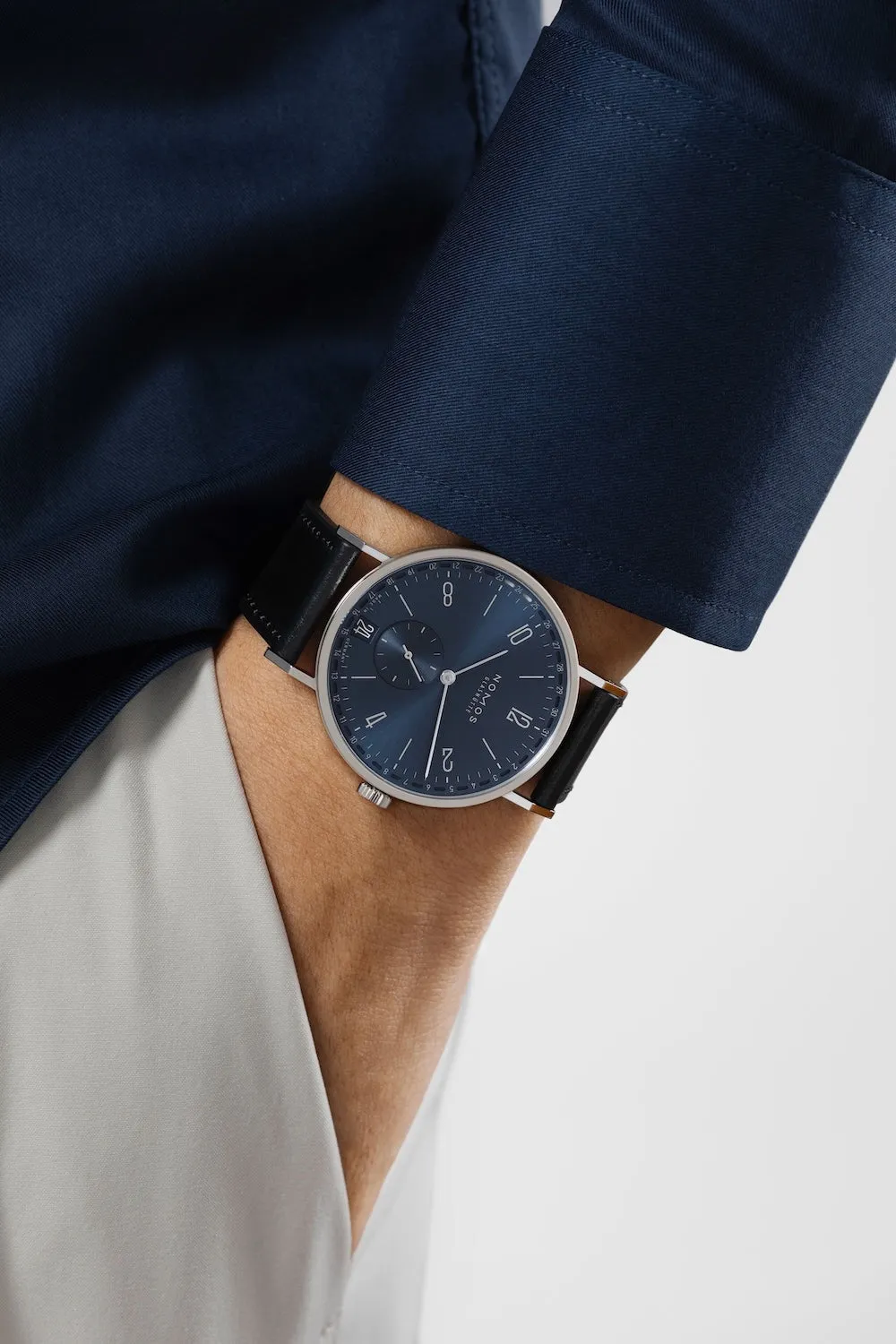 Nomos Glashutte Tangente 2Date Blue Watch