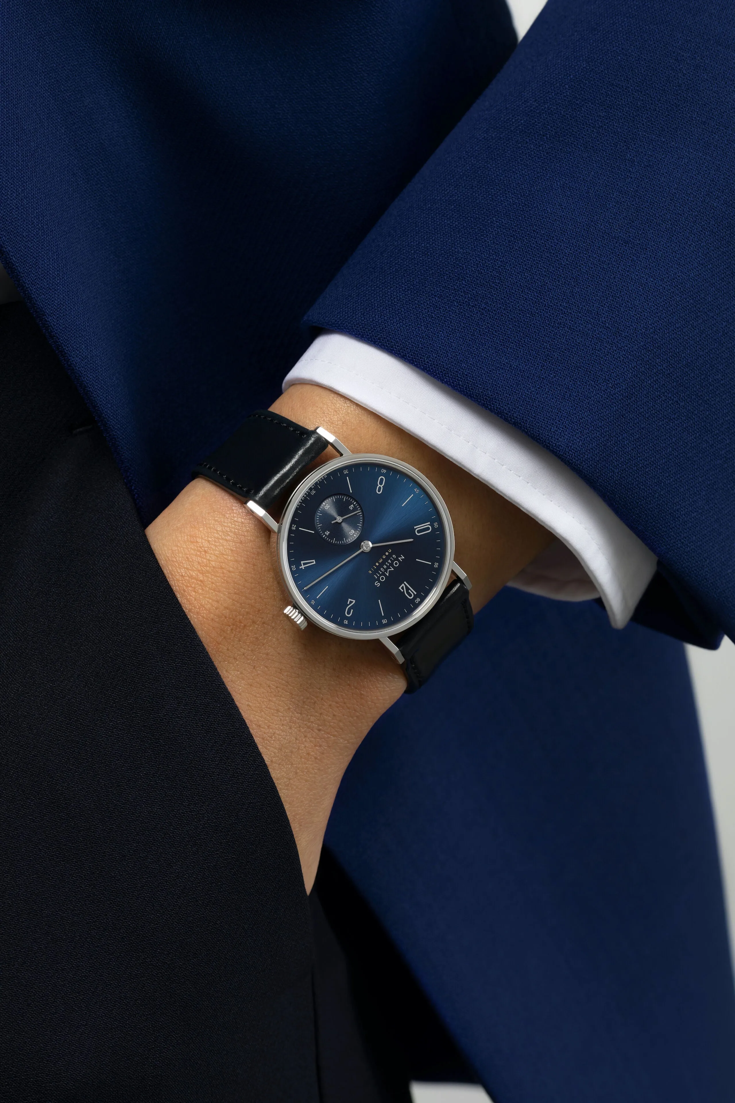 Nomos Glashutte Tangente Neomatik 39 Blue Gold Watch
