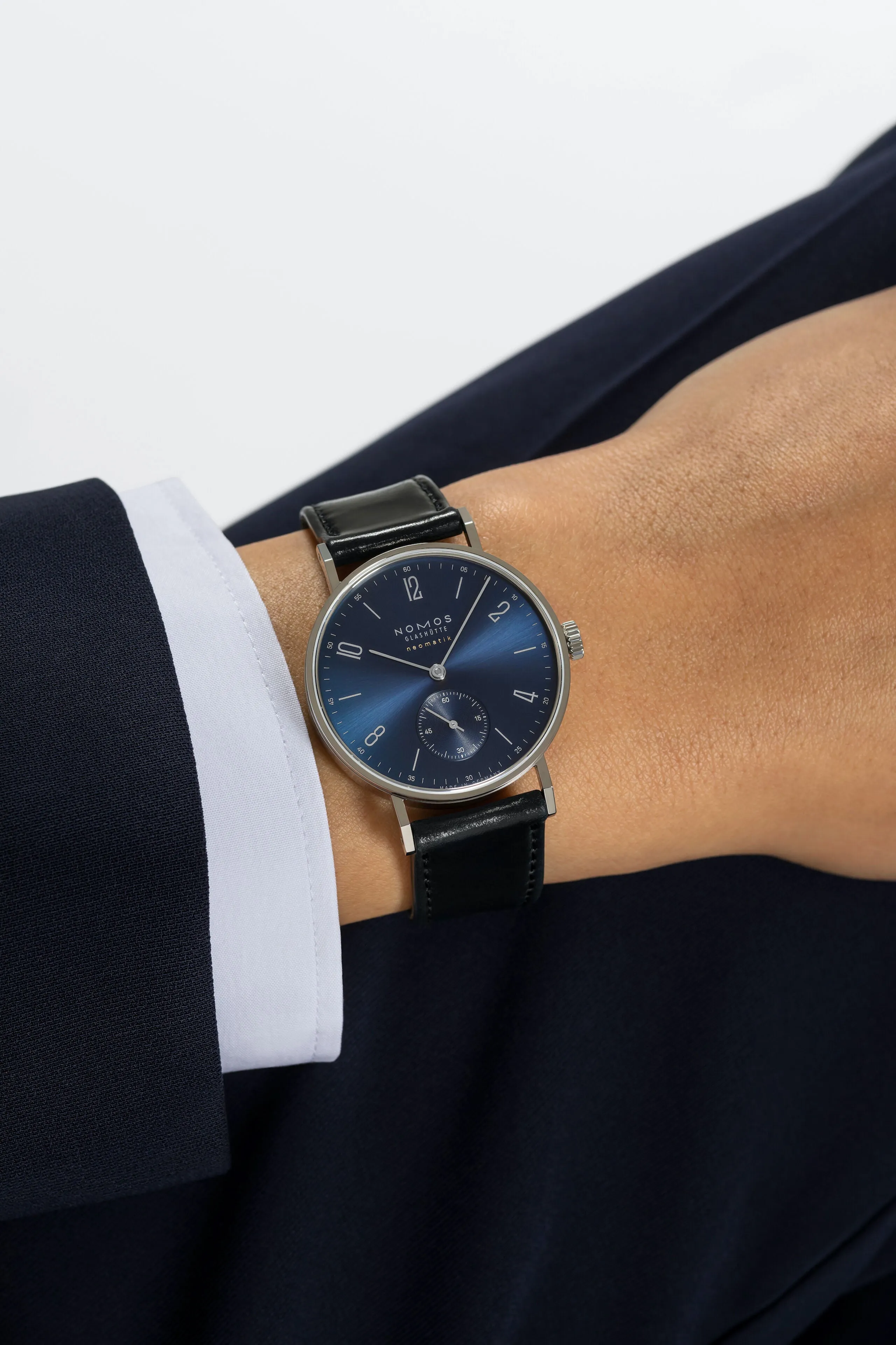 Nomos Glashutte Tangente Neomatik 39 Blue Gold Watch