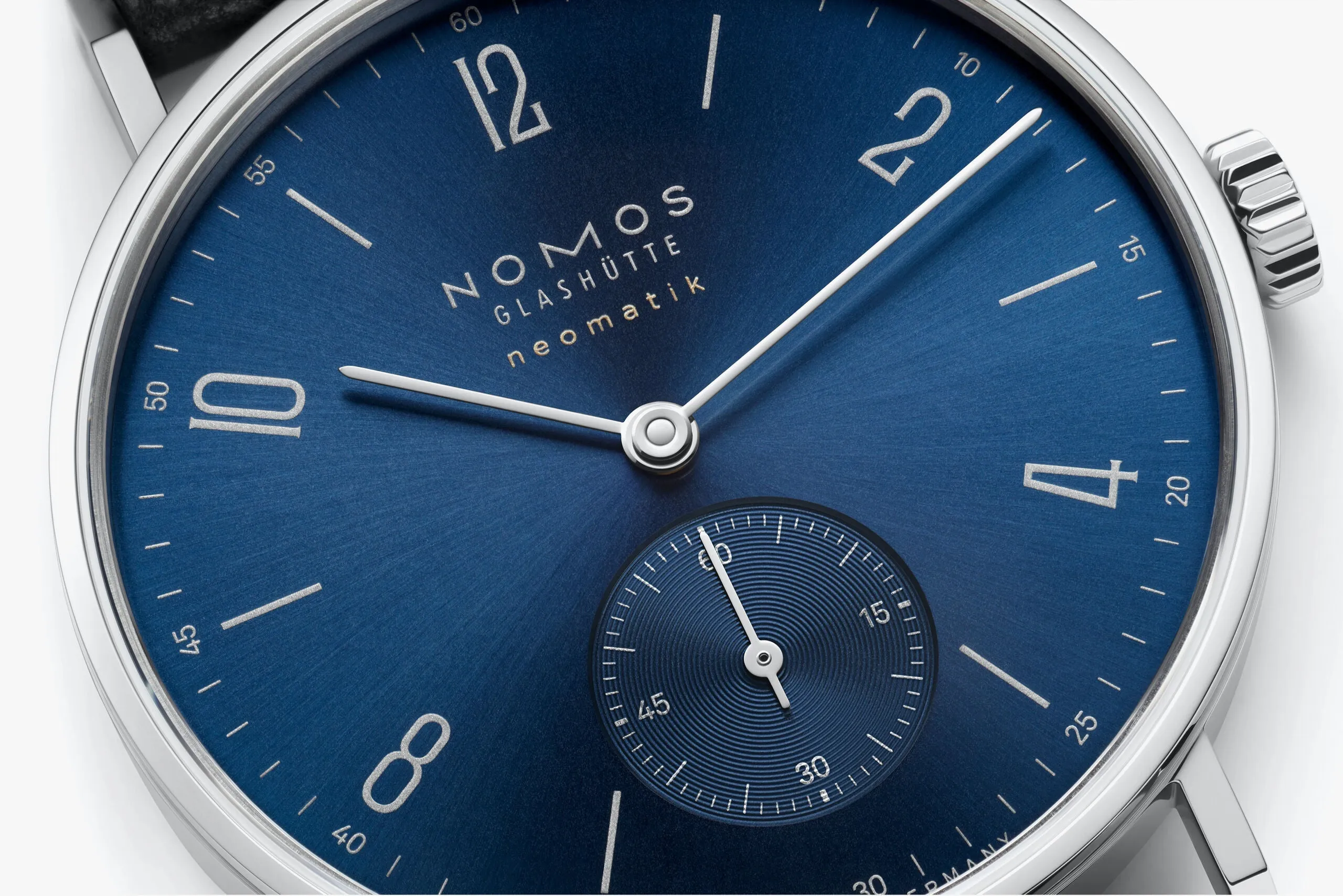 Nomos Glashutte Tangente Neomatik 39 Blue Gold Watch