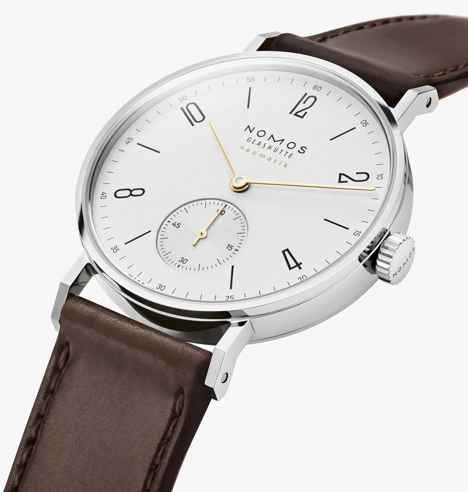 Nomos Glashutte Tangente Neomatik Dore Steel Back Watch