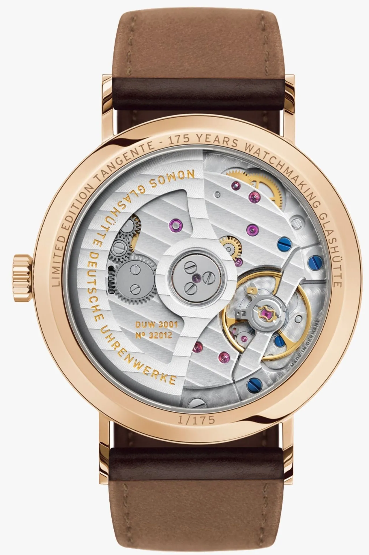 Nomos Glashutte Tangente Rose Gold Neomatik Limited Edition Watch