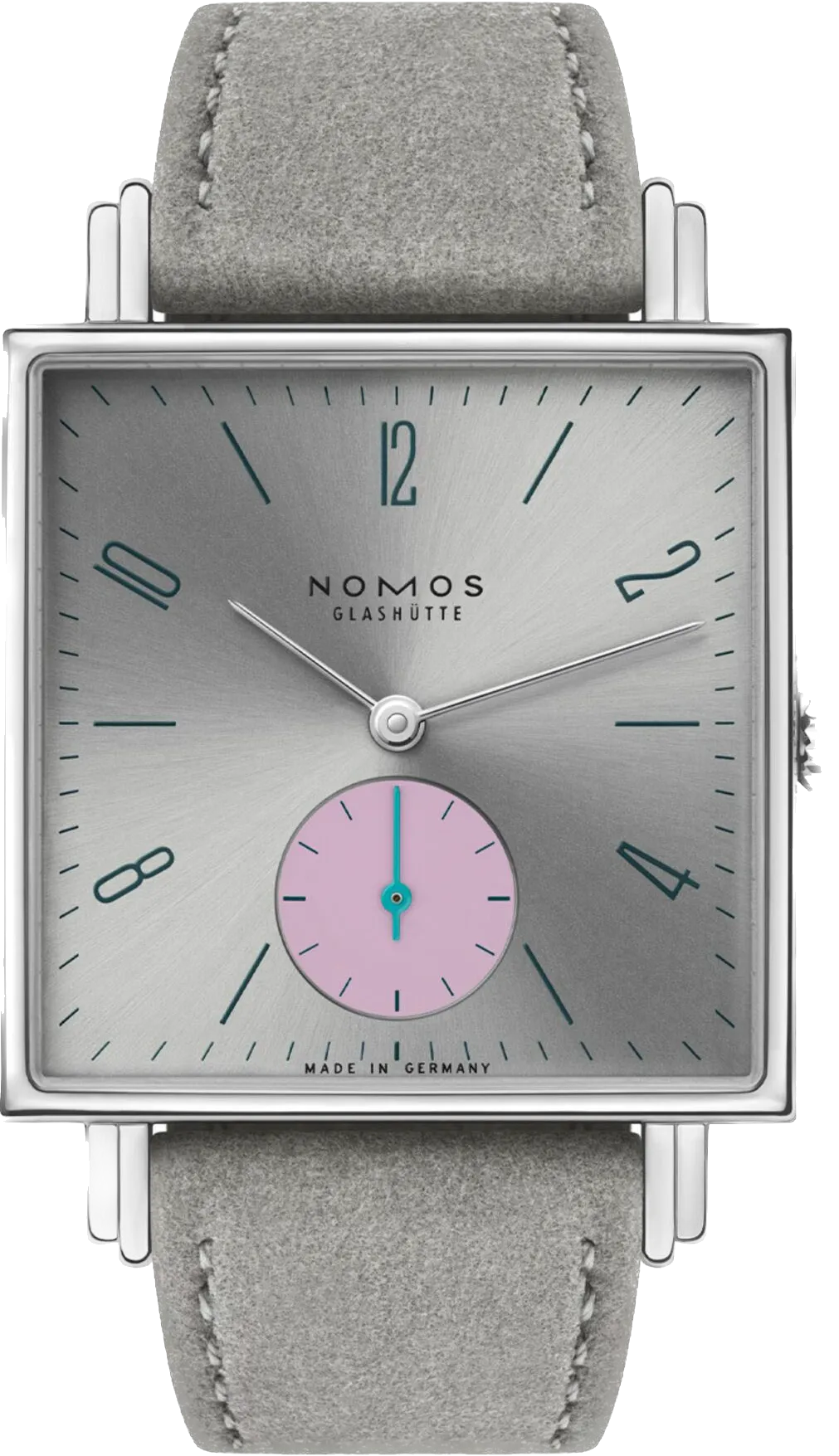 Nomos Glashutte Tetra Silvercut Sapphire Crystal Watch