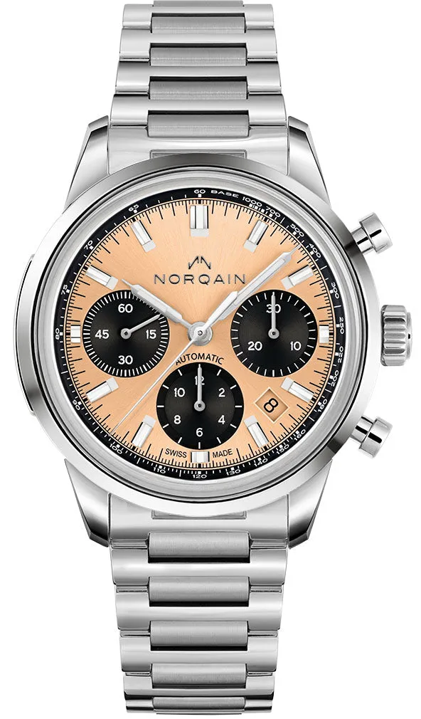 Norqain Freedom 60 Chrono 40mm Peach Bracelet Limited Edition Watch