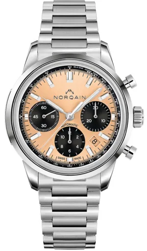 Norqain Freedom 60 Chrono 40mm Peach Bracelet Limited Edition Watch