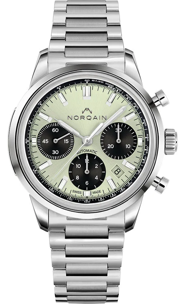 Norqain Freedom 60 Chrono 40mm Pistachio Bracelet Watch