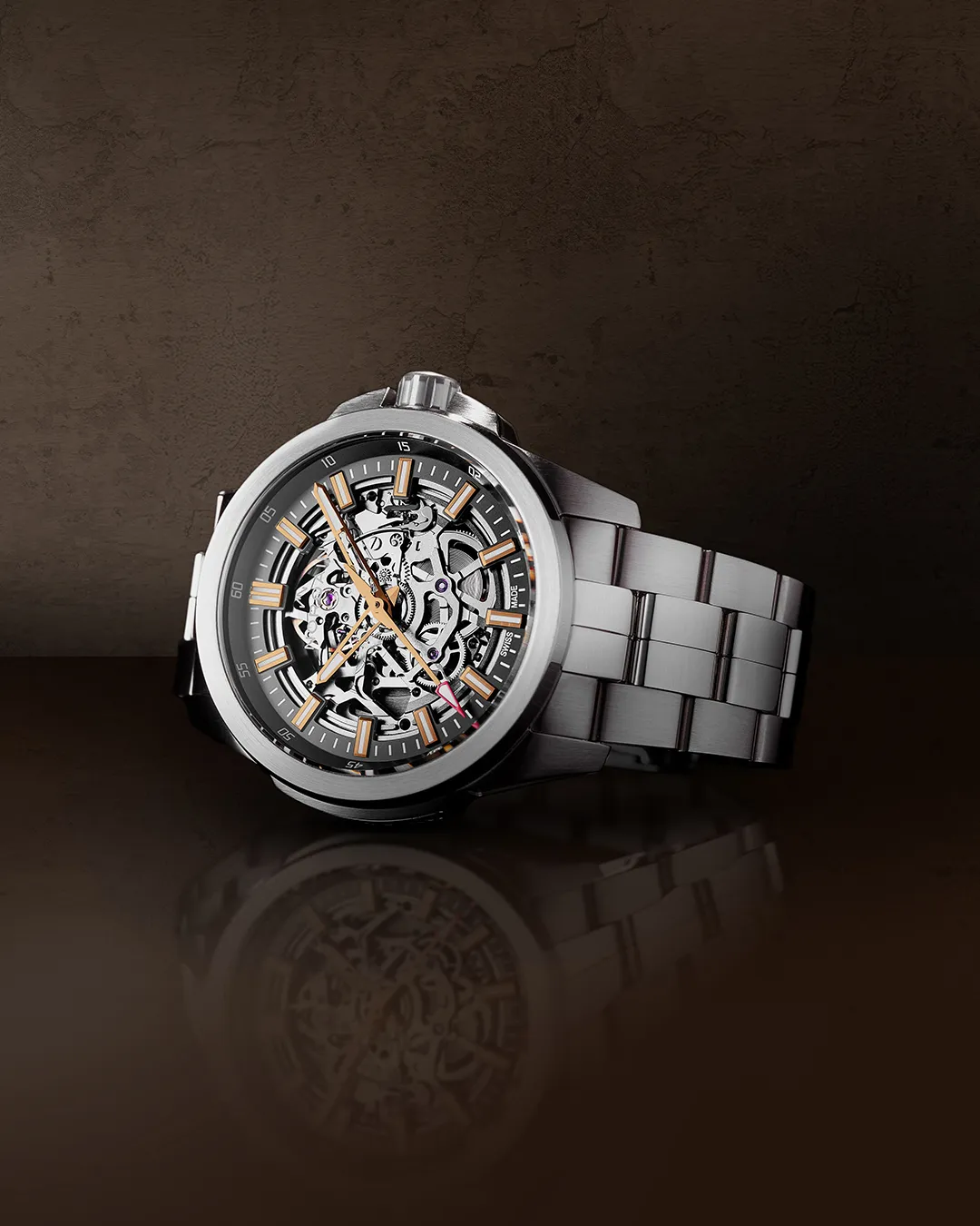 Norqain Independence Skeleton 42mm Grey Bracelet Watch