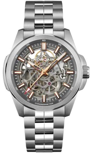 Norqain Independence Skeleton 42mm Grey Bracelet Watch