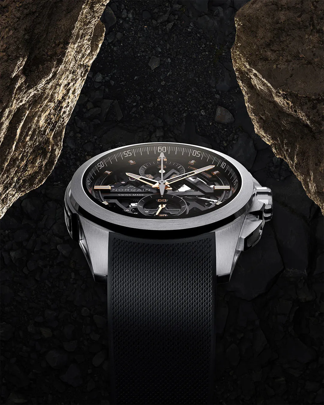 Norqain Independence Skeleton Chrono 42mm Bracelet Watch