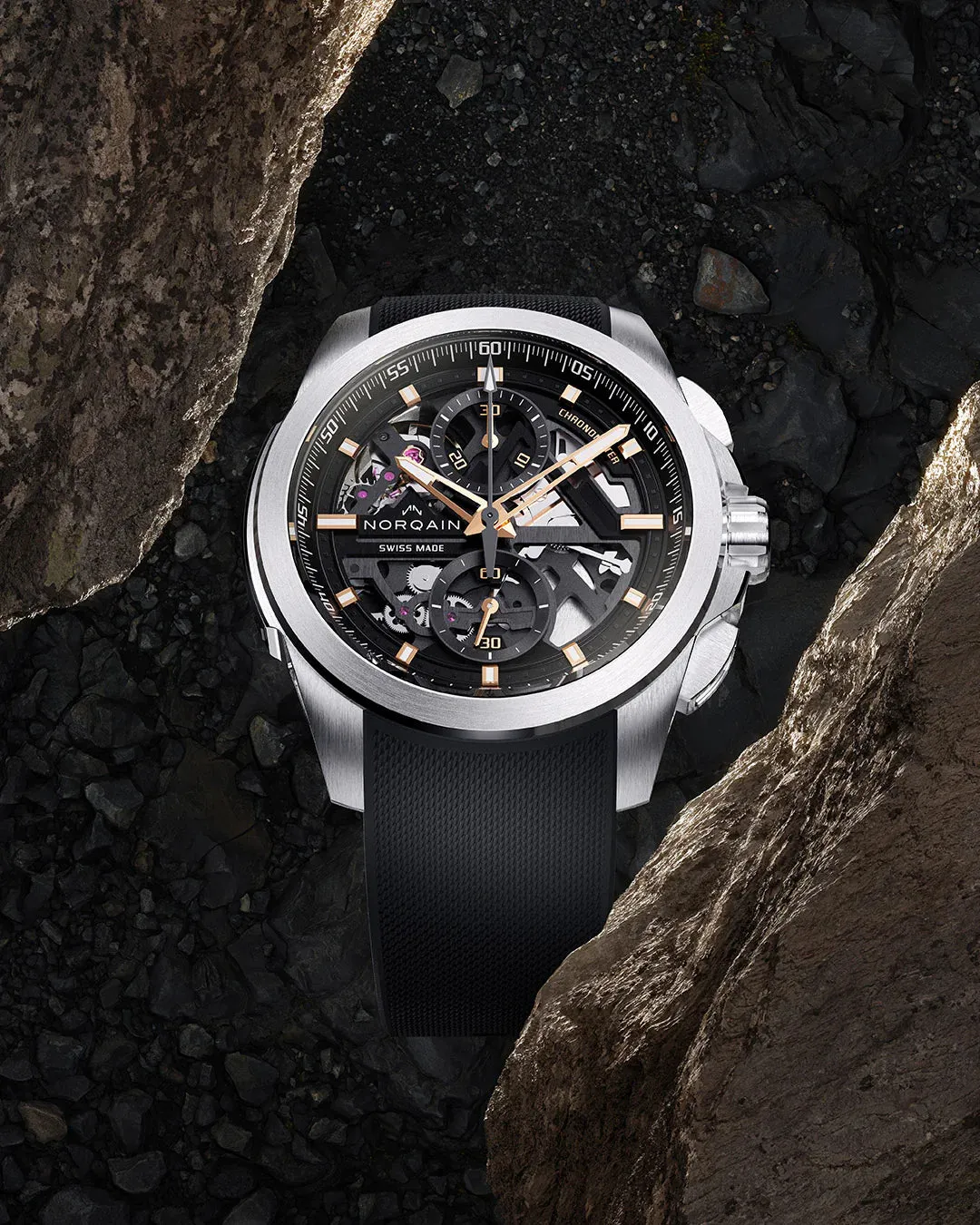 Norqain Independence Skeleton Chrono 42mm Bracelet Watch