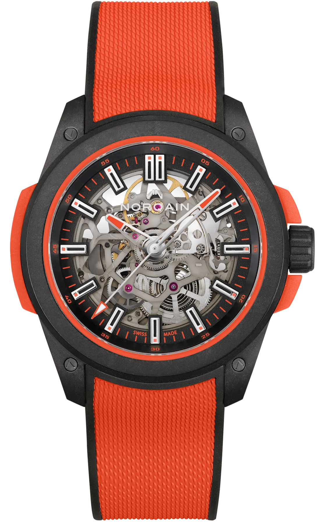 Norqain Independence Wild One Skeleton 42mm Coral Watch