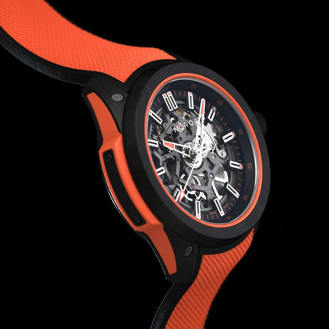 Norqain Independence Wild One Skeleton 42mm Coral Watch