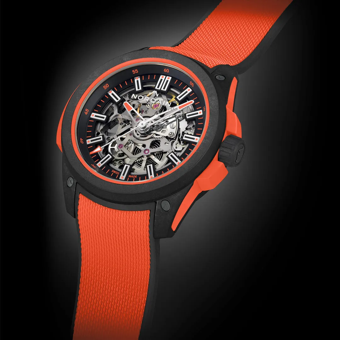 Norqain Independence Wild One Skeleton 42mm Coral Watch