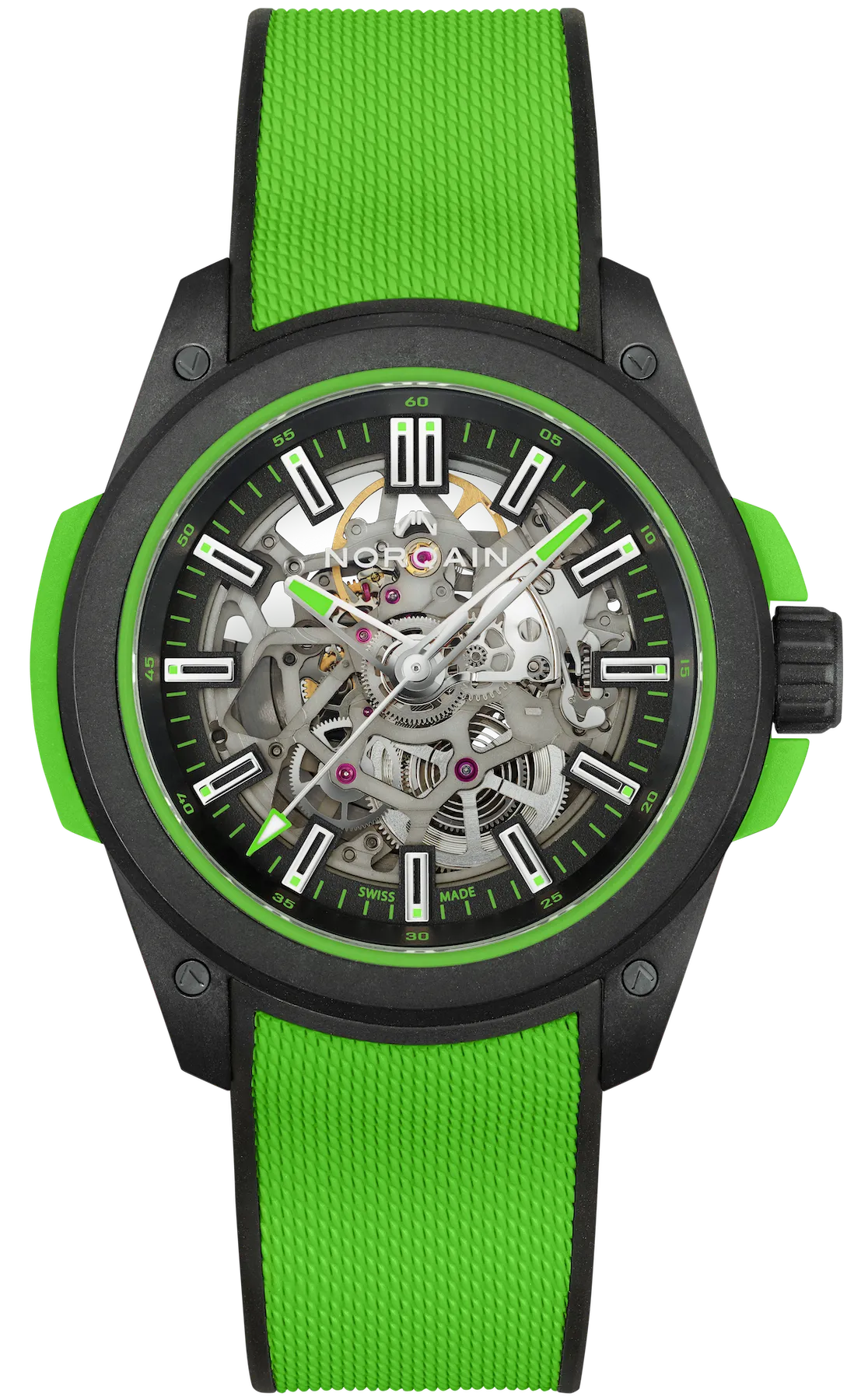 Norqain Independence Wild One Skeleton 42mm Gecko Watch