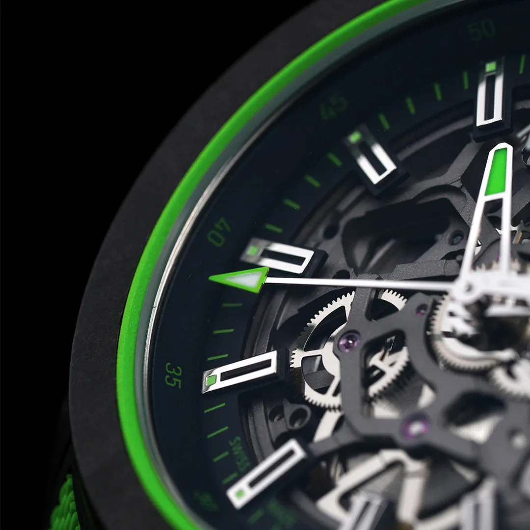 Norqain Independence Wild One Skeleton 42mm Gecko Watch