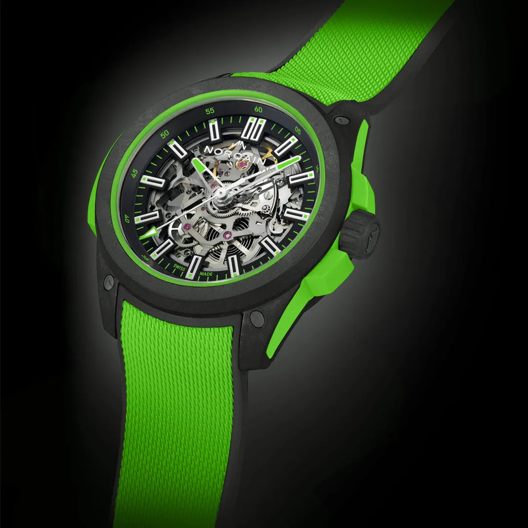 Norqain Independence Wild One Skeleton 42mm Gecko Watch