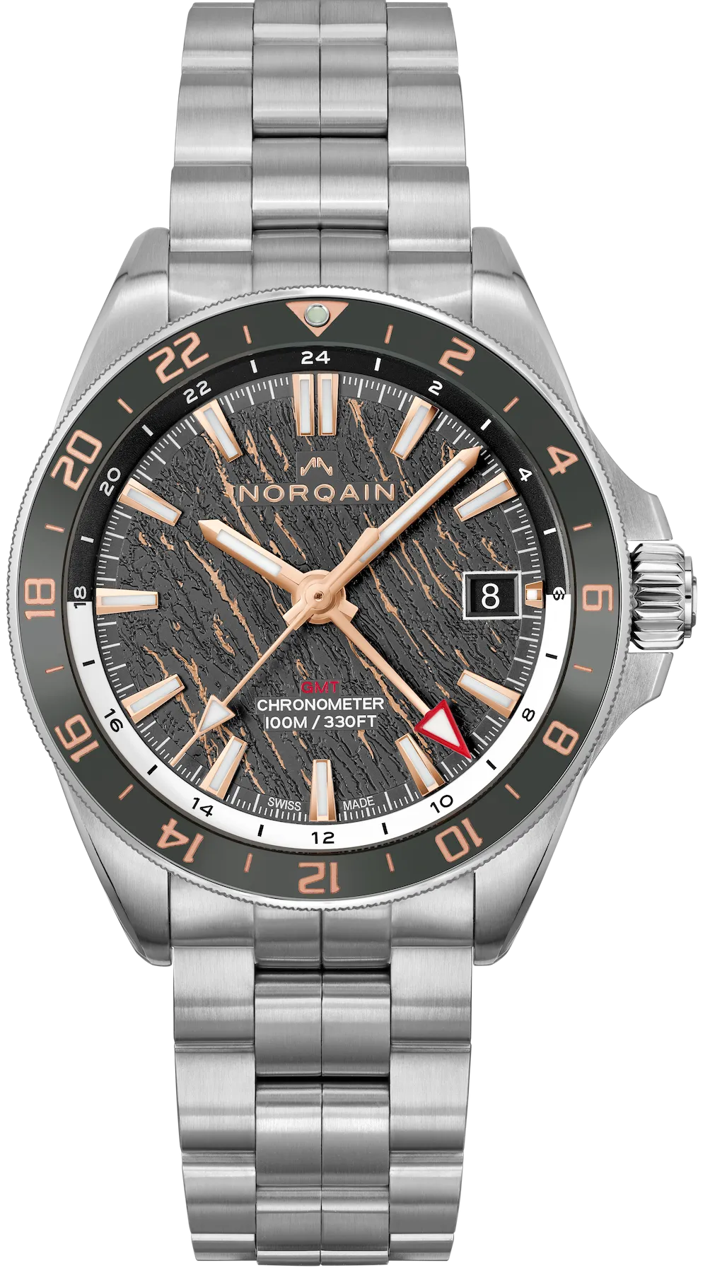 Norqain Neverest Glacier 41mm Grey & Gold Bracelet Watch