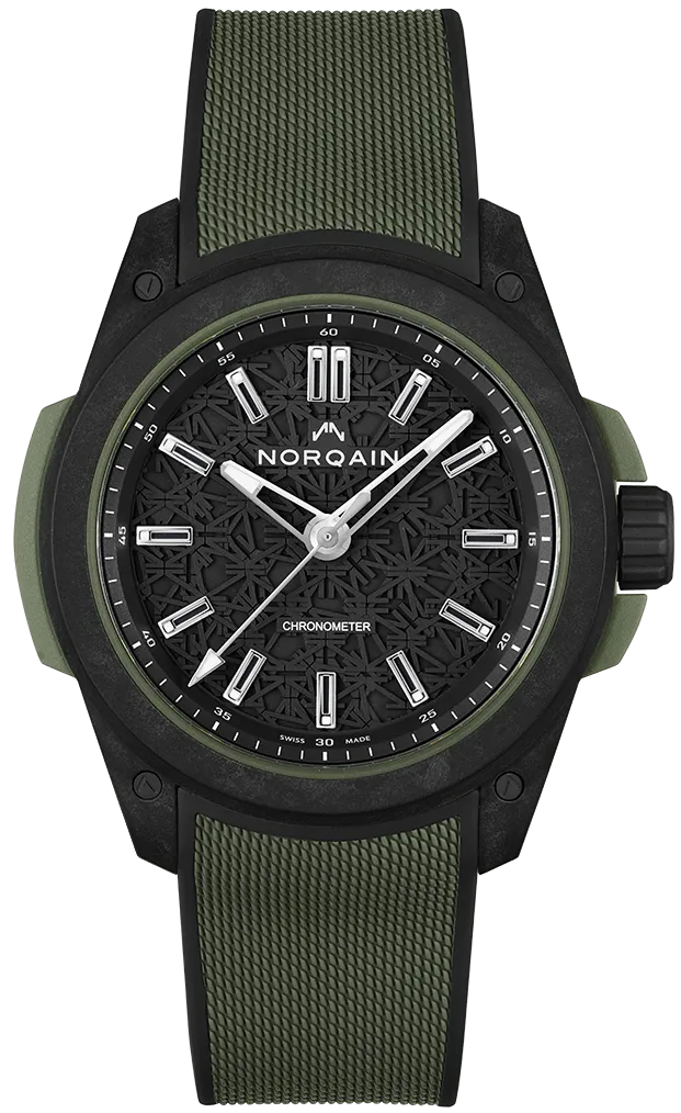 Norqain Wild One & Norteq Black Khaki Mesh Watch