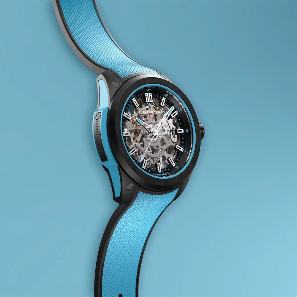 Norqain Wild One Skeleton 39mm Sky Blue Watch