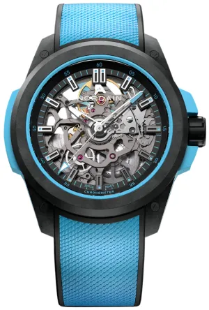Norqain Wild One Skeleton 39mm Sky Blue Watch