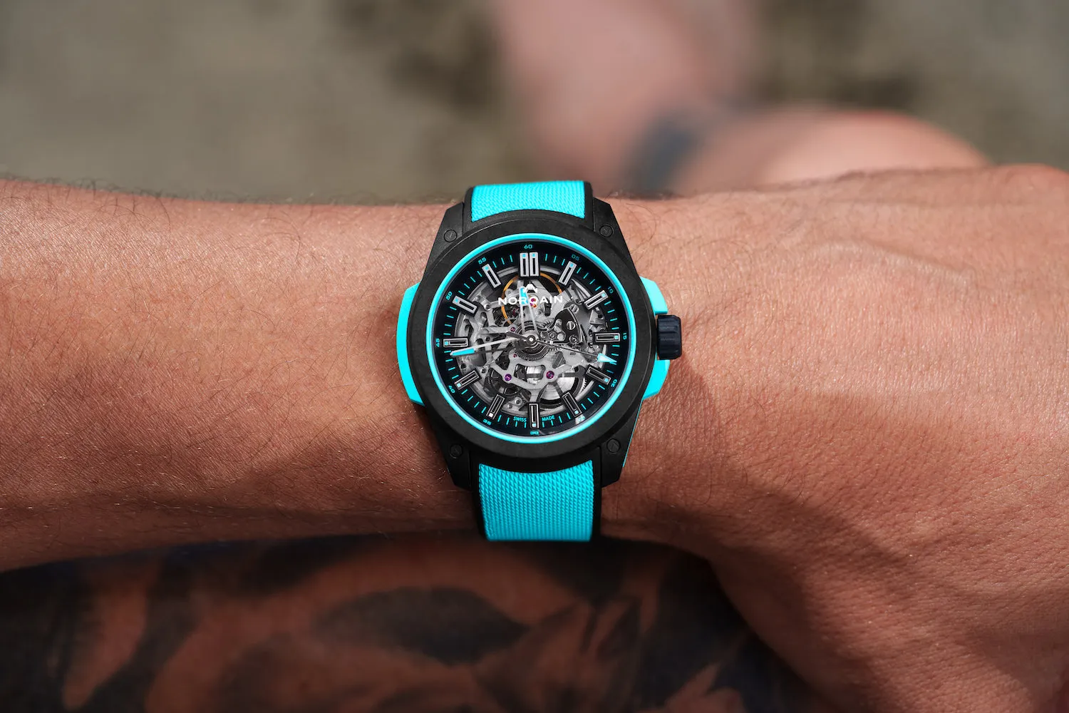 Norqain Wild One Skeleton Turquoise Watch