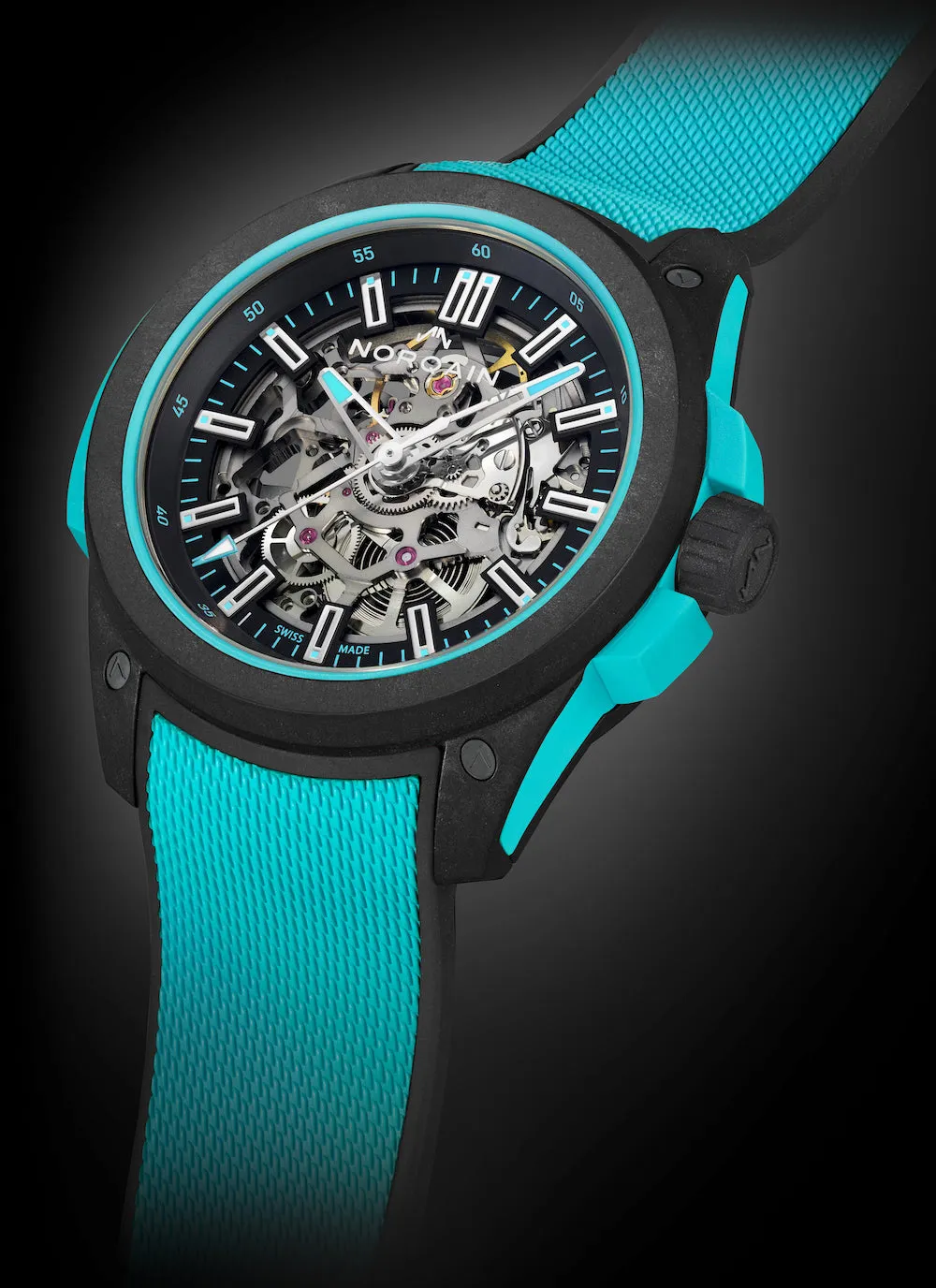 Norqain Wild One Skeleton Turquoise Watch