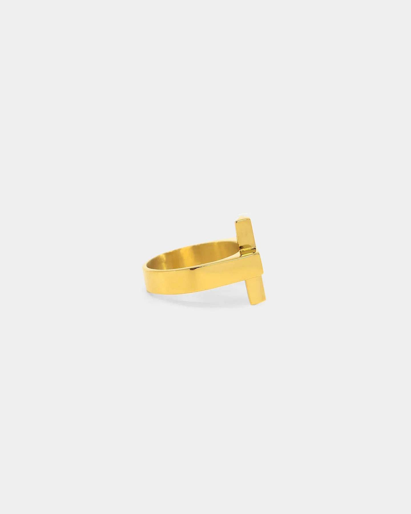 NXS Cross Ring Gold