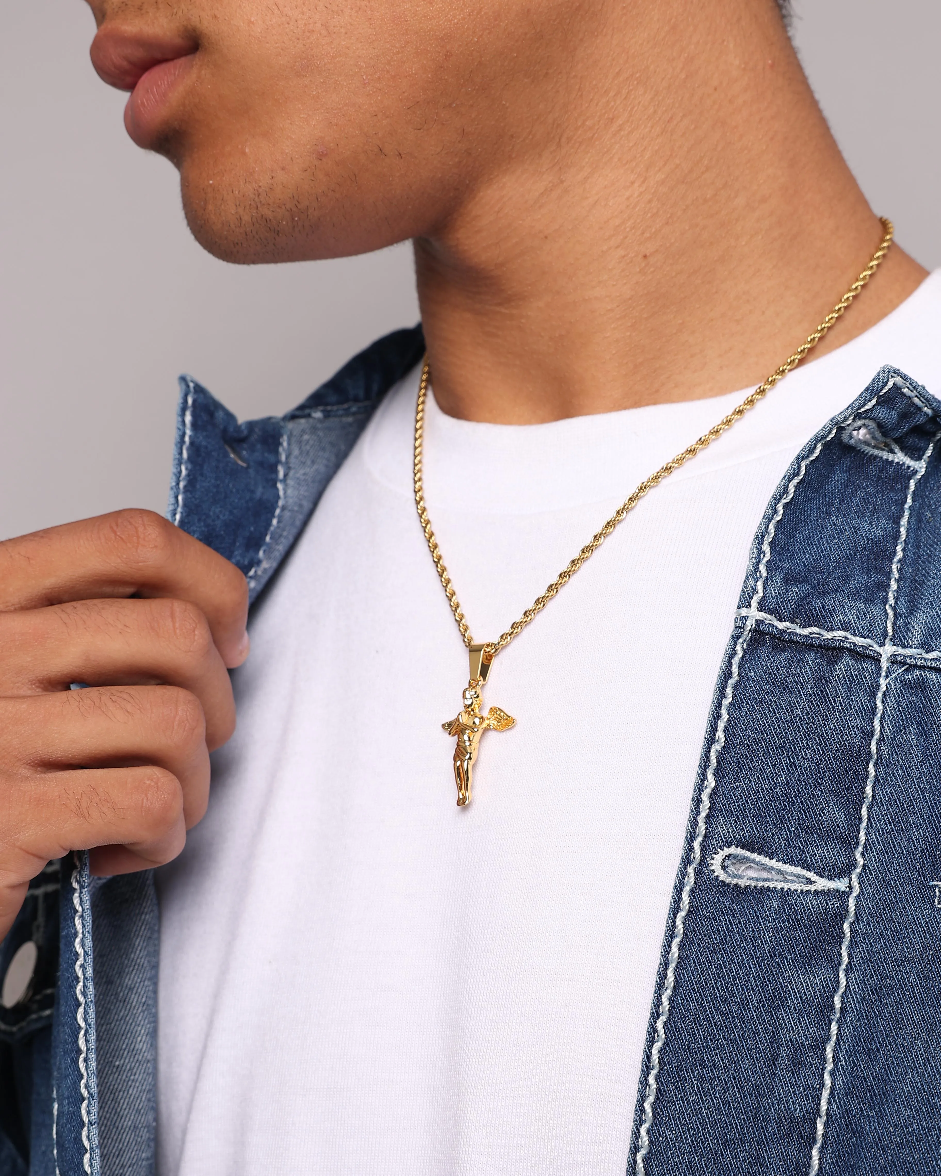 NXS Cupids Rope Necklace Gold