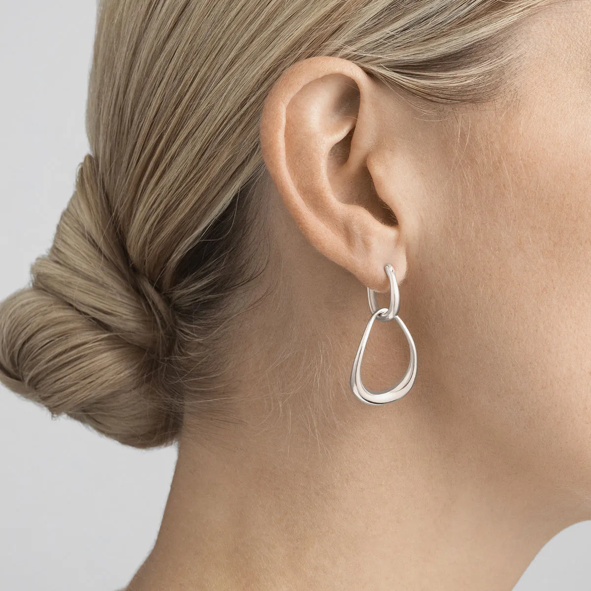 Offspring Interlocked Silver Earrings
