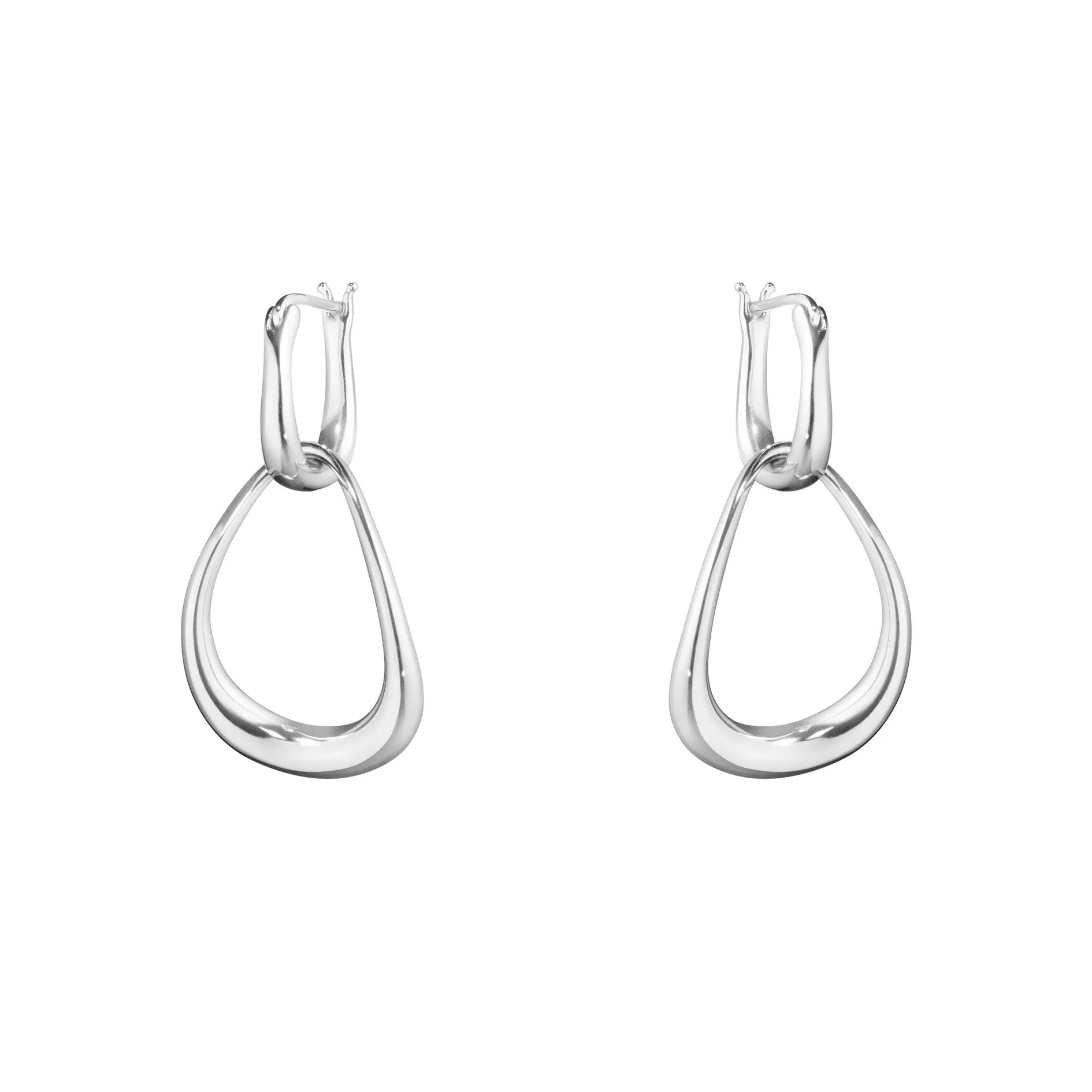 Offspring Interlocked Silver Earrings