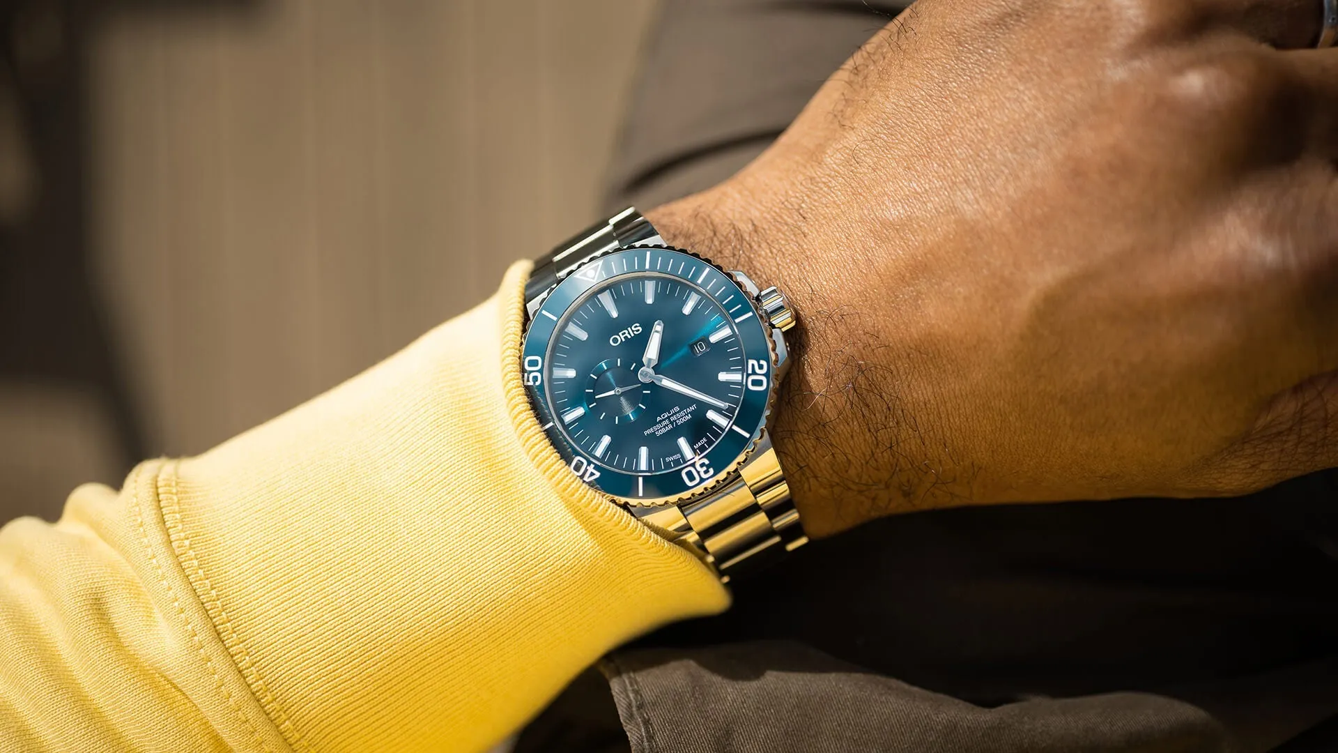 Oris Aquis Date Small Seconds Bracelet Watch