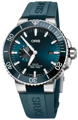 Oris Aquis Date Small Seconds Rubber Watch