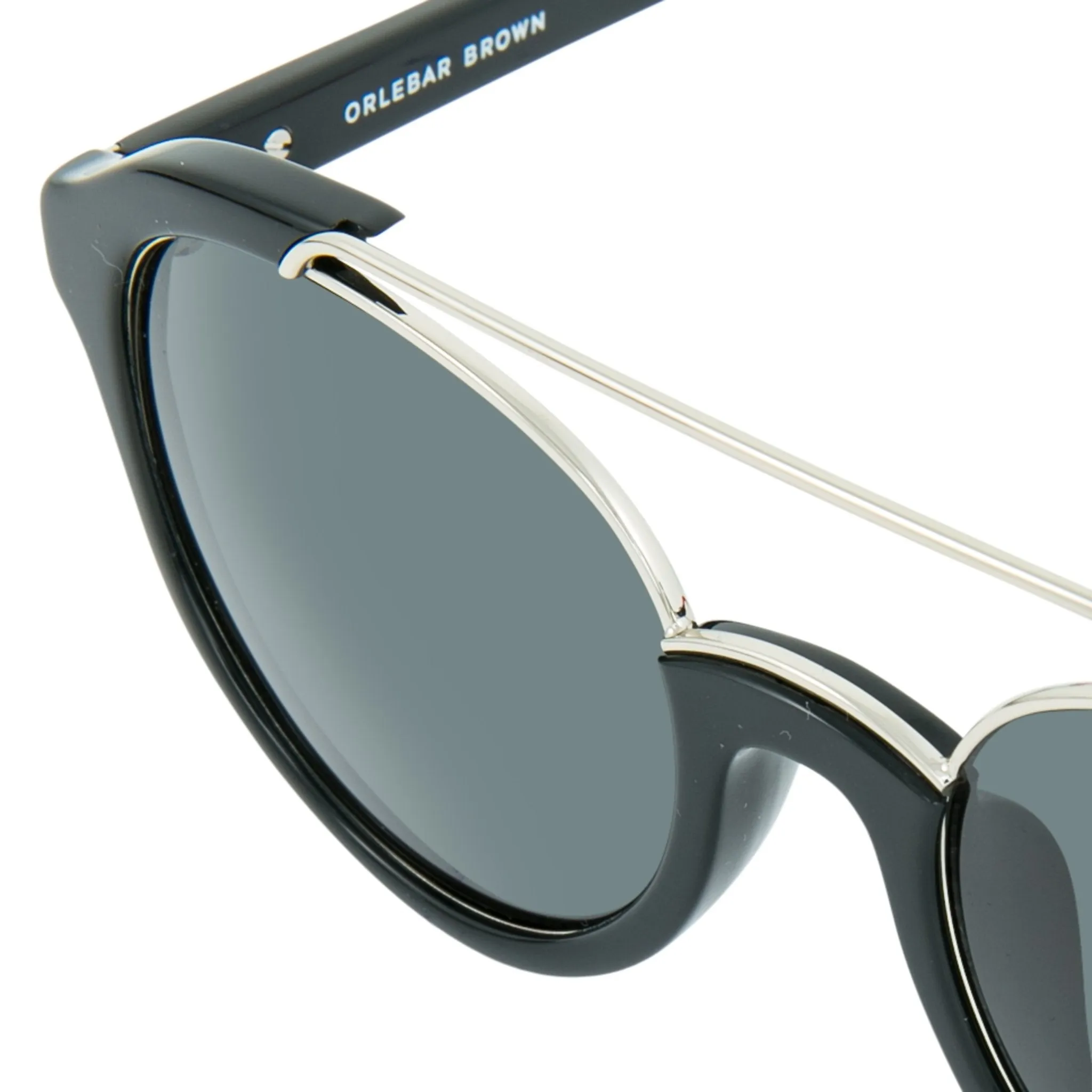Orlebar Brown Sunglasses Round Red Black and Grey OB42C7SUN