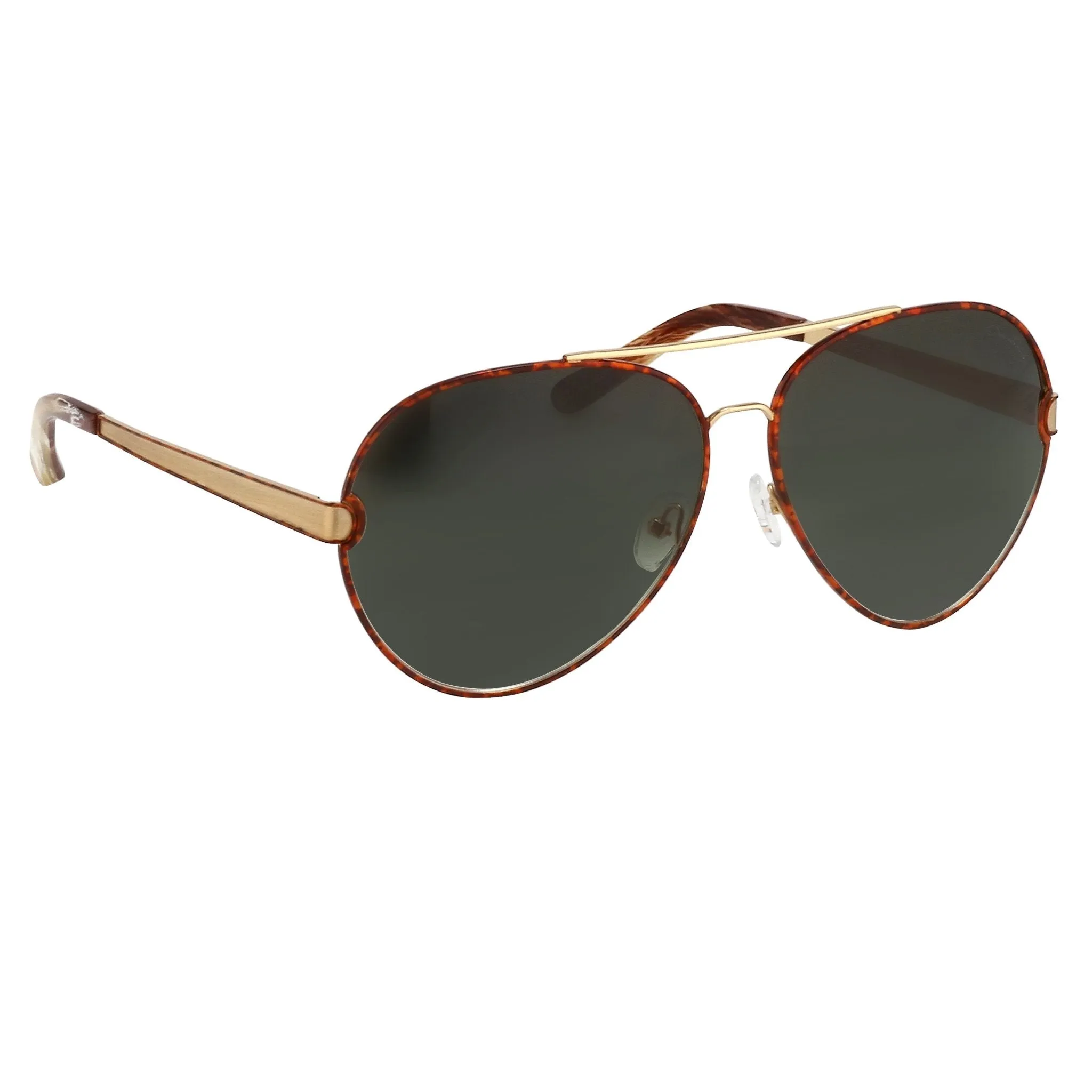 Oscar De La Renta Sunglasses Amber and Green