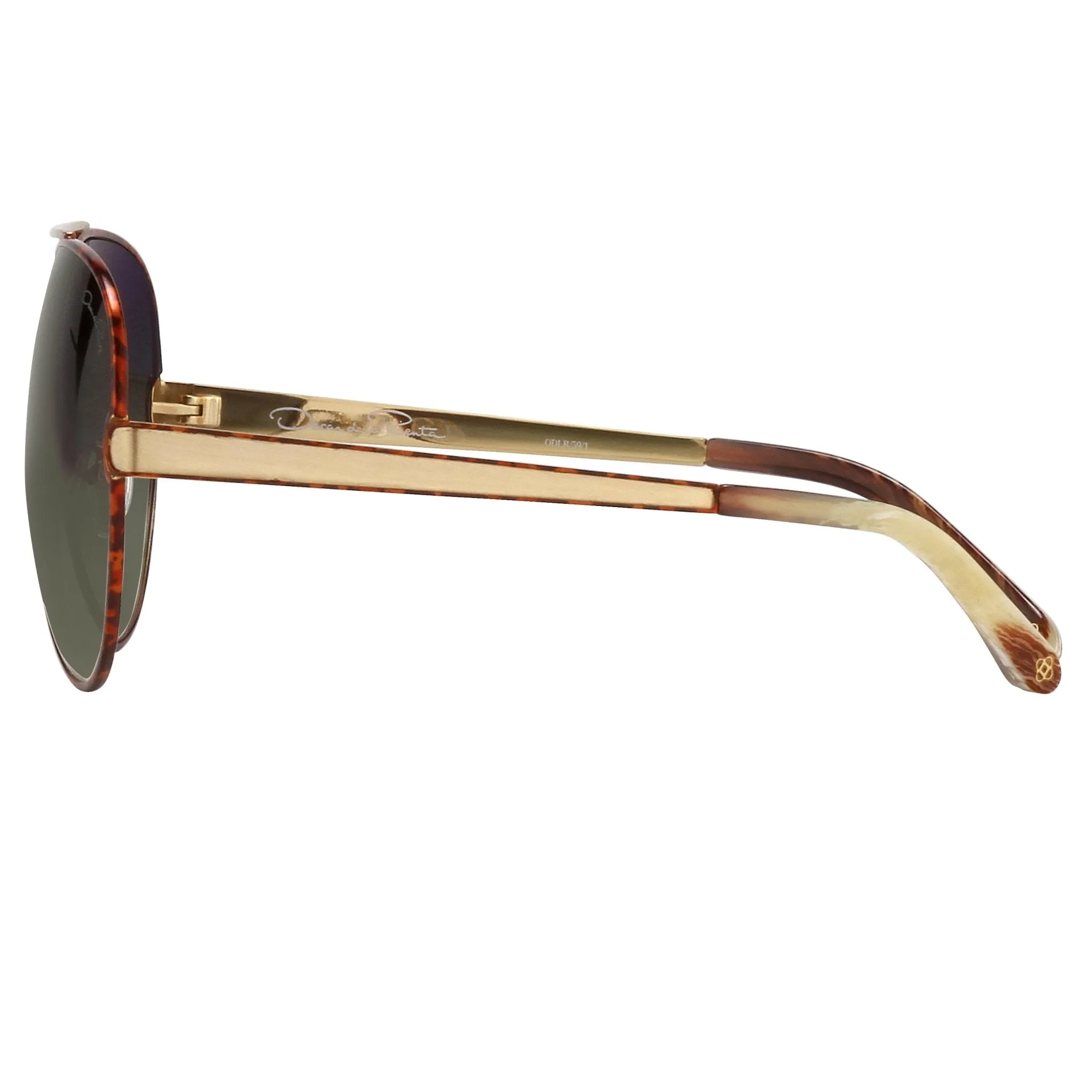 Oscar De La Renta Sunglasses Amber and Green