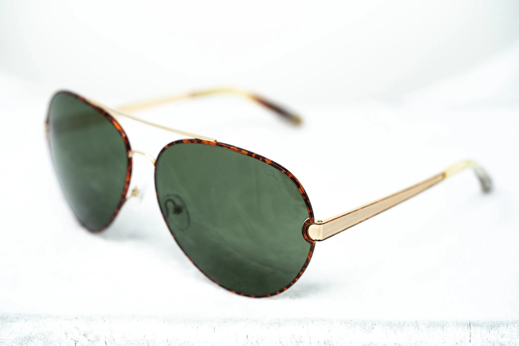 Oscar De La Renta Sunglasses Amber and Green