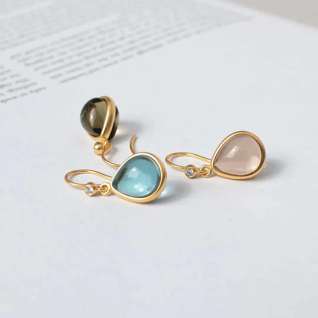 Paloma Olive Gold Plated Earrings