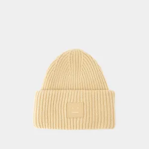 Pansy N Face Beanie - Acne Studios - Wool - Biscuit Beige