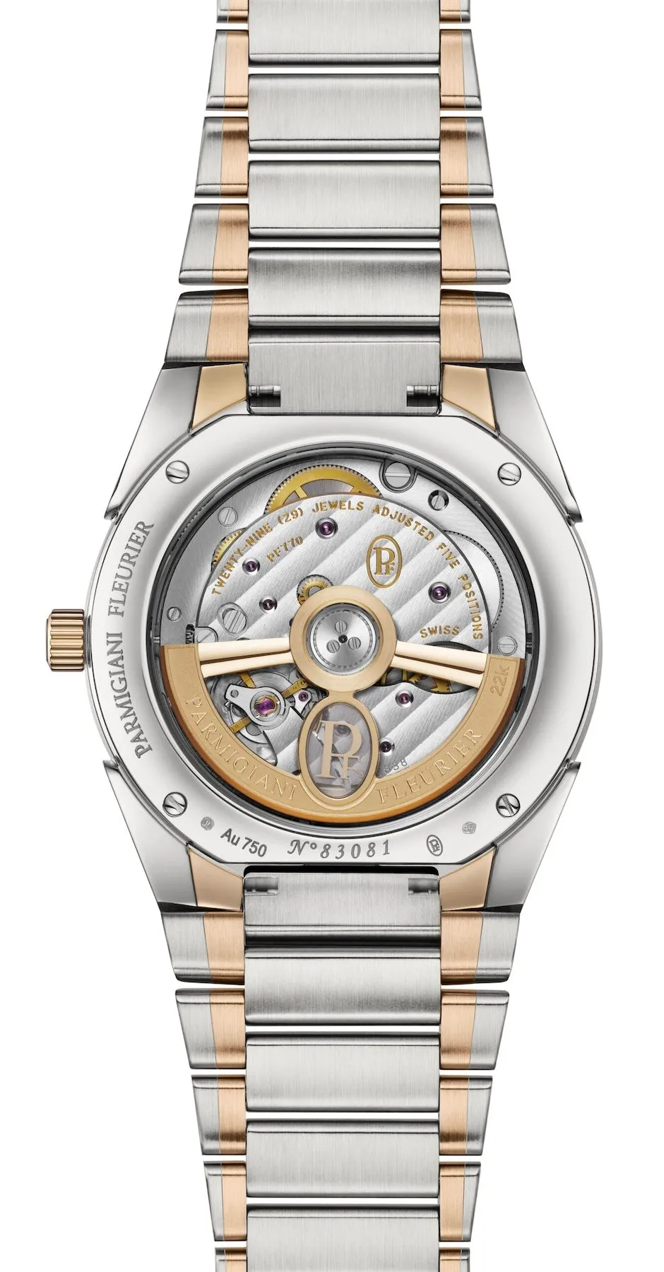 Parmigiani Fleurier Tonda PF Steel Rose Gold Sand Grey Watch