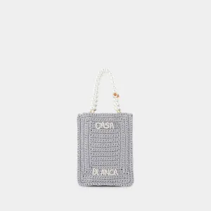 Pearl Mini shopping bag - Casablanca - Synthetic - Grey