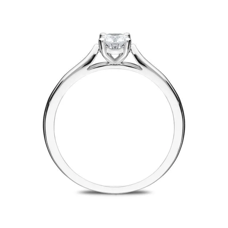 Platinum 0.33ct Diamond Solitaire Ring