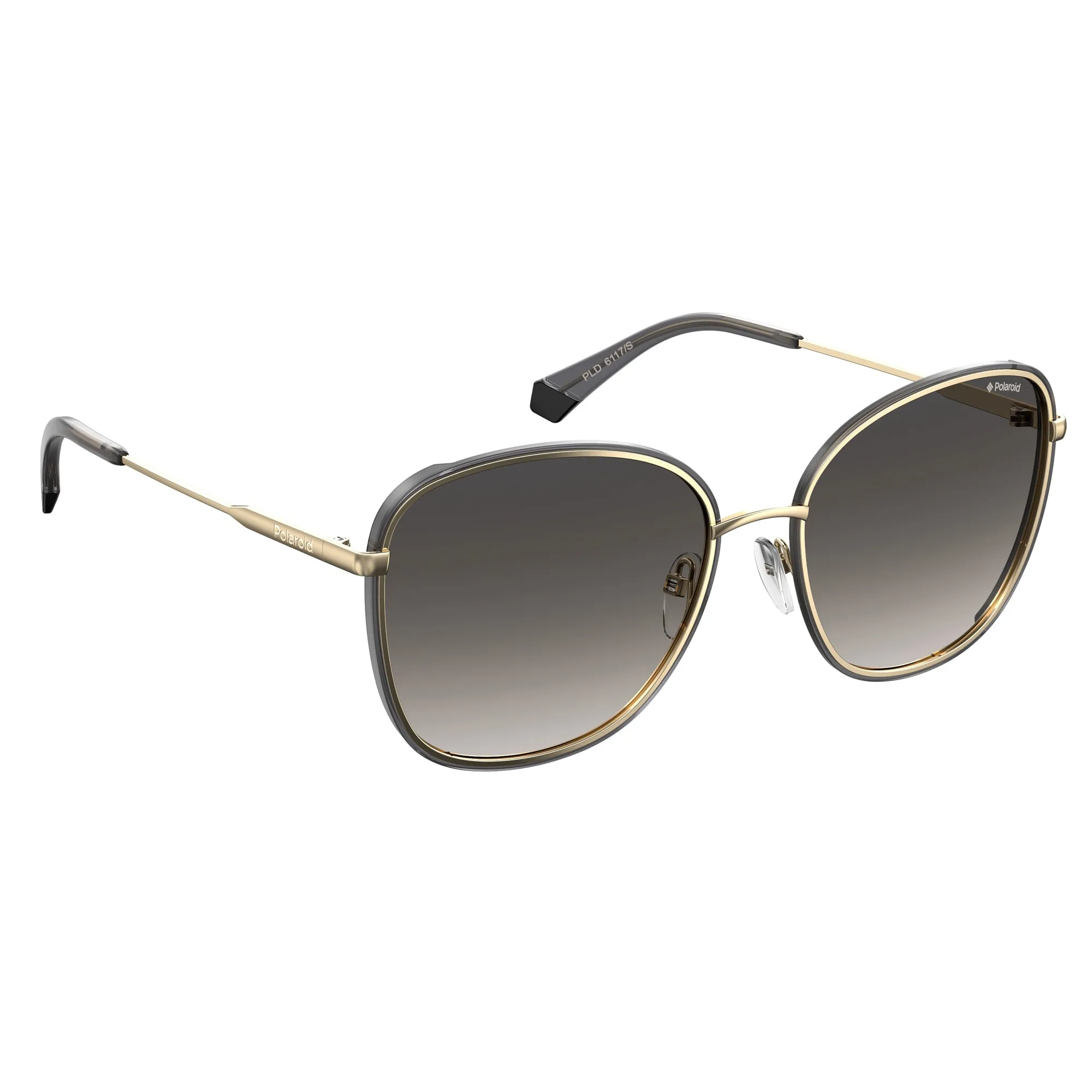 Polaroid PLD 6117/G/S RHL 61LB(PLD27) Unisex Gold Black Sunglasses