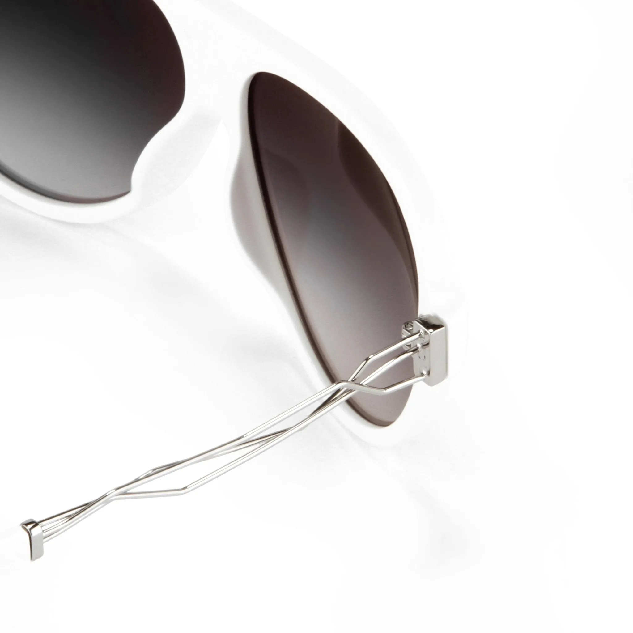 Prabal Gurung Sunglasses White and Grey