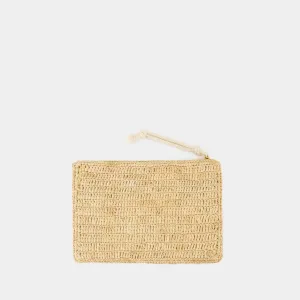 Praia Pouch Gc Pouch - Isabel Marant - Raffia - Beige