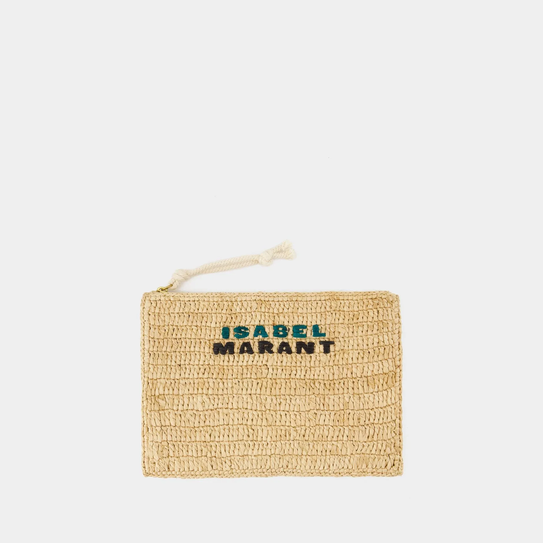 Praia Pouch Gc Pouch - Isabel Marant - Raffia - Beige