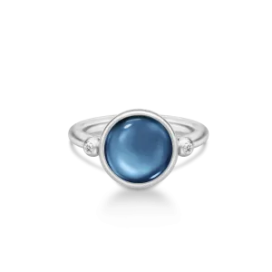 Prime Silver Ring w. Blue Sapphire