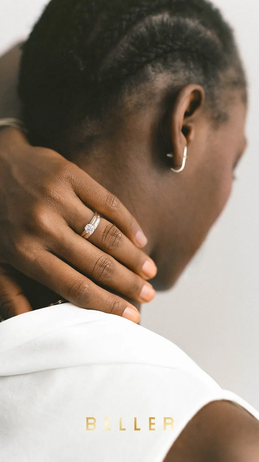 Promise N°3 18K White Gold Ring w. Diamond